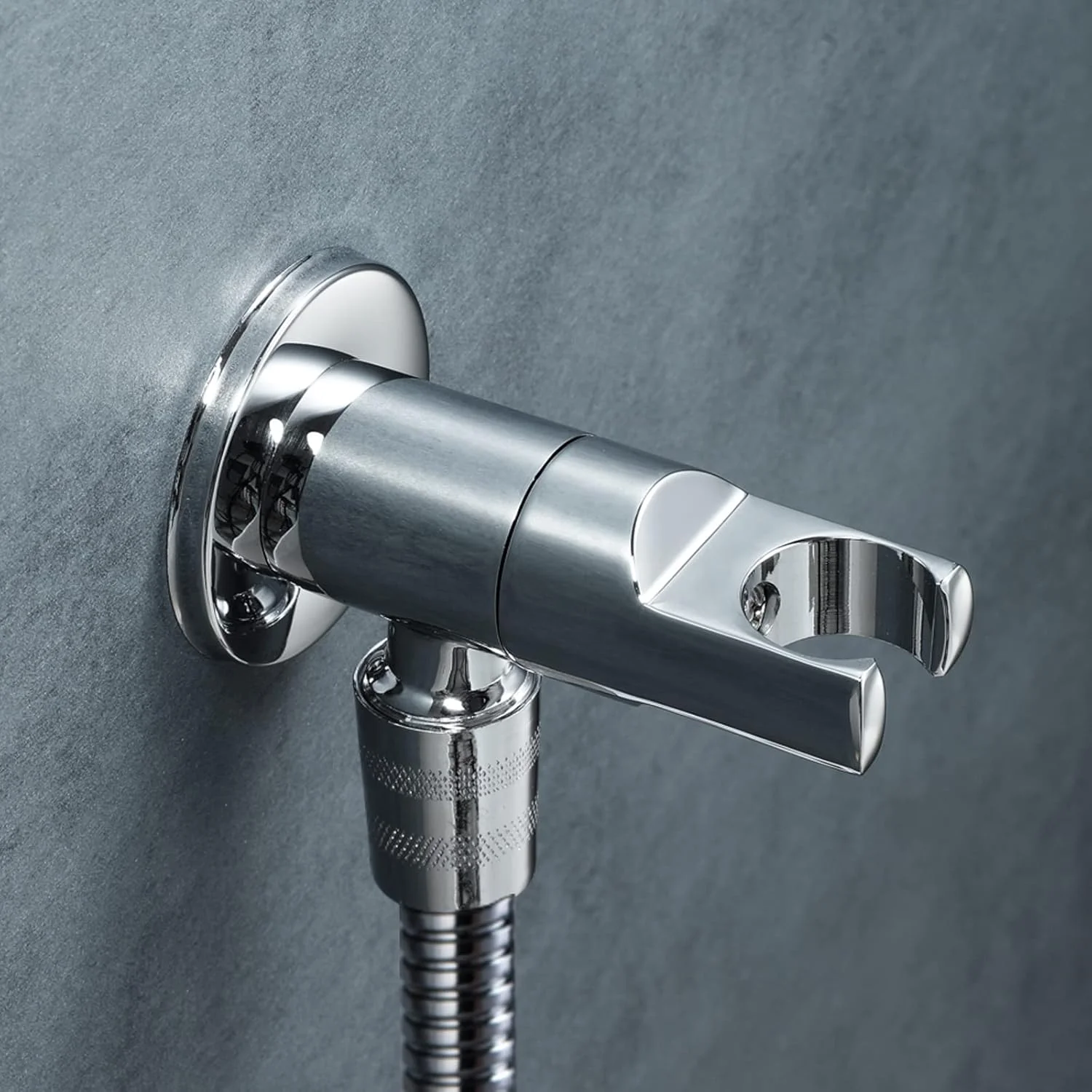 سردوش دستی صرفه جویی در آب، سردوش دستی برنجی گرد، سردوش دستی تک حالته سرد با نگهدارنده دوش و شلنگ دوش 1.5 متری