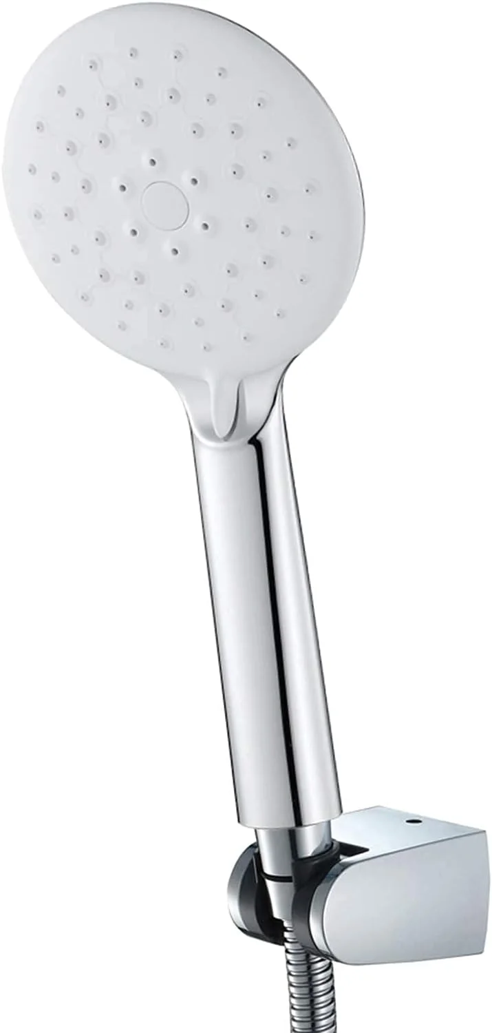 مجموعه سردوش دستی ABS سفید و کروم، سردوش بارانی دستی با 3 حالت اسپری، سردوش ماساژ اسپا، سردوش دستی گرد با شلنگ دوش مجموعه سردوش دستی ABS سفید و کروم، سردوش بارانی دستی با 3 حالت اسپری، سردوش ماساژ اسپا، سردوش دستی گرد با شلنگ دوش