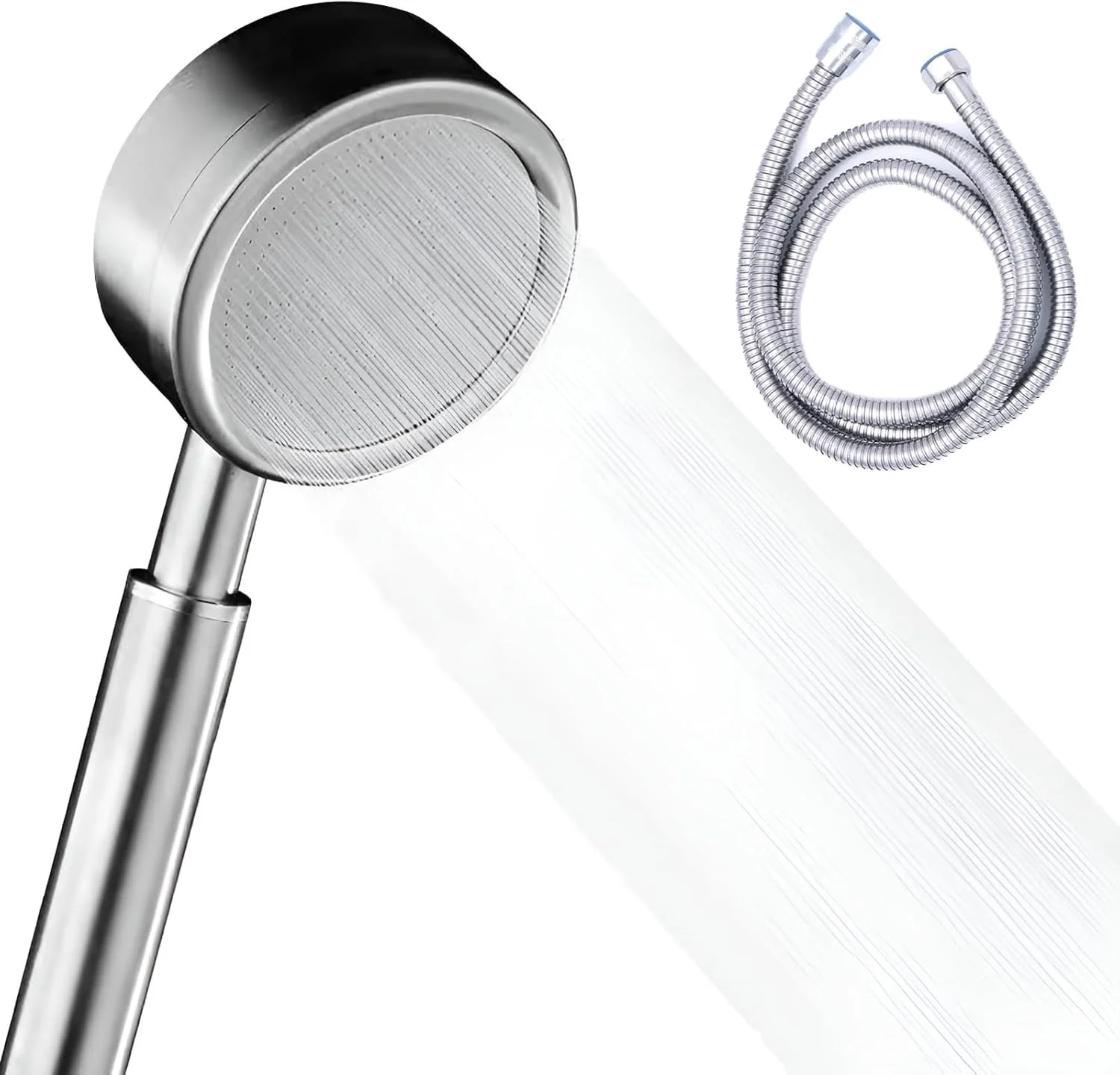 سردوش حمام Xspring، سردوشی دستی با شلنگ 1.5 متری، سردوش جداشدنی با 5 حالت، تصفیه کننده آب و صرفه جویی در مصرف آب با فشار بالا برای حمام سردوش حمام Xspring، سردوشی دستی با شلنگ 1.5 متری، سردوش جداشدنی با 5 حالت، تصفیه کننده آب و صرفه جویی در مصرف آب با فشار بالا برای حمام