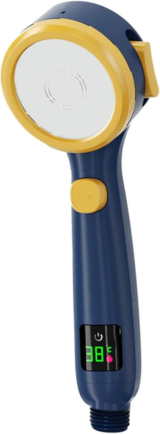 دوش دستی حمام با قابلیت صرفه جویی در آب، دارای اسپری قابل تنظیم و نمایشگر دیجیتال دما دوش دستی حمام با قابلیت صرفه جویی در آب، دارای اسپری قابل تنظیم و نمایشگر دیجیتال دما