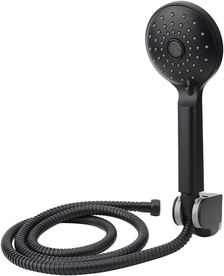 سری دوش دستی، دوش ABS با شلنگ نگهدارنده سری دوش، مجموعه دوش قابل تنظیم ابزار حمام برای خانه (مشکی) سری دوش دستی، دوش ABS با شلنگ نگهدارنده سری دوش، مجموعه دوش قابل تنظیم ابزار حمام برای خانه (مشکی)