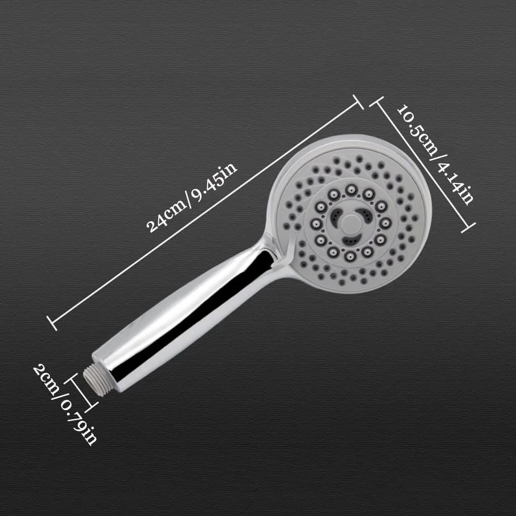 سردوش دستی با 5 حالت تنظیم، دوش بارانی ترکیبی، سردوش فشار قوی با شلنگ دوش 78 اینچی، با روکش کروم