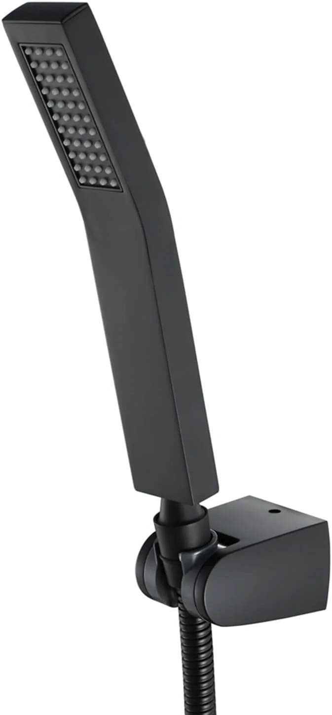 ست سر دوش دستی با فشار قوی به همراه شلنگ استیل ضد زنگ 304 بسیار بلند و پایه بازویی قابل تنظیم 90 درجه، دوش دستی حمام، مدل 2