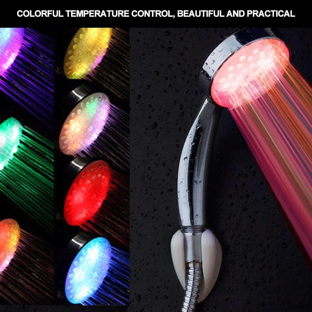 سردوش دستی، سردوش های ال ای دی، سردوش دستی رنگارنگ ال ای دی با کنترل دمای آب مناسب حمام خانگی