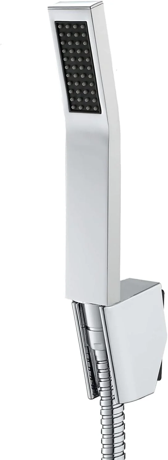 ست دوش دستی با سردوش برنجی، سردوش های دستی یونیورسال با شلنگ 1.5 متری، اسپری دوش دستی فشار قوی با براکت دوش قابل تنظیم