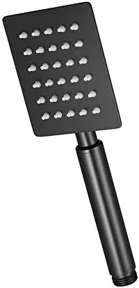 سردوش دستی مشکی جدید، سردوش حمام دستی، سردوش مربع مشکی