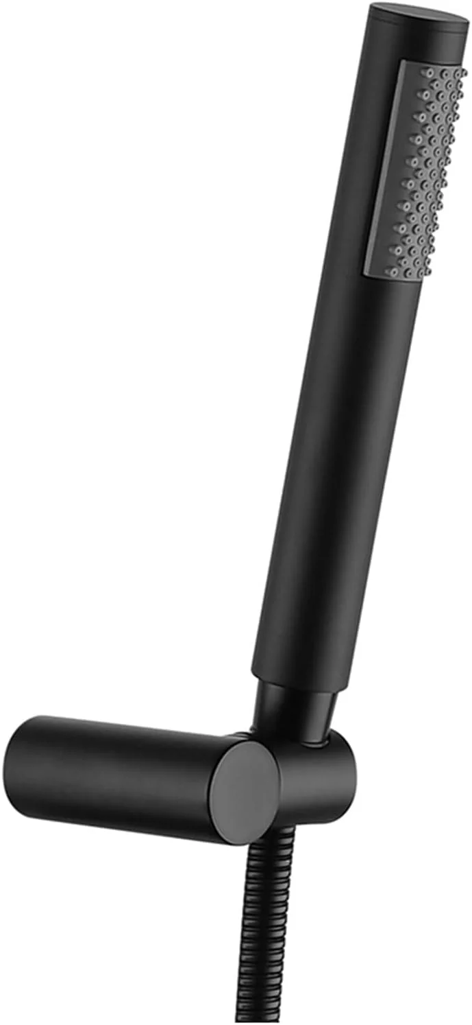 سردوش دستی گرد مشکی، سردوش دستی حمام، سردوش دستی نیمه خمیده مربعی کروم/مشکی، سردوش برنجی