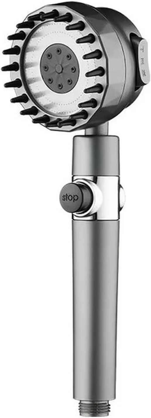 سردوش دستی ماساژور سیلیکونی با فیلتر و 3 حالت پاشش آب، مناسب برای لوازم جانبی حمام