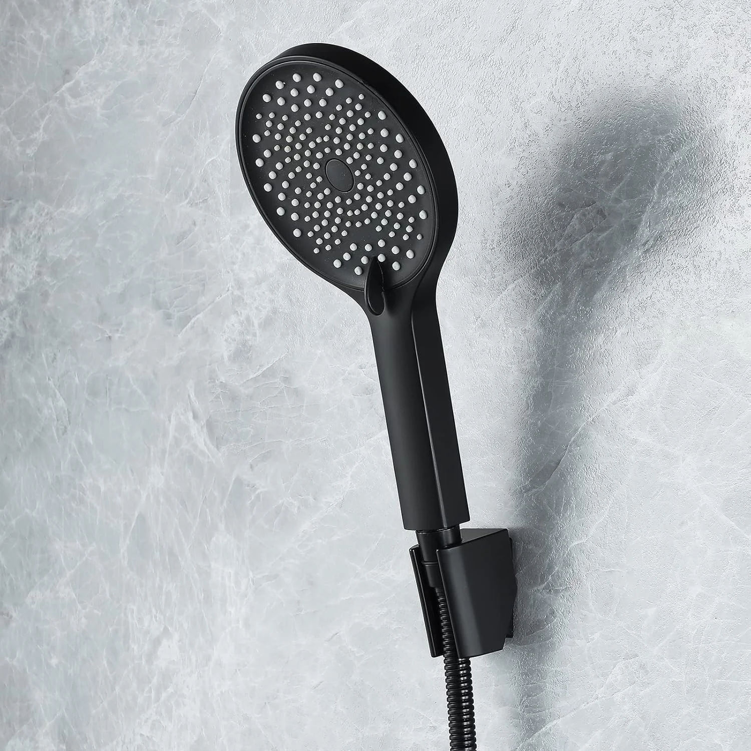 ست دوش دستی، سردوشی دستی ABS جهانی با 3 حالت، سردوش دستی با شلنگ 1.5 متری، اسپری دوش دستی فشار قوی با دوش قابل تنظیم B