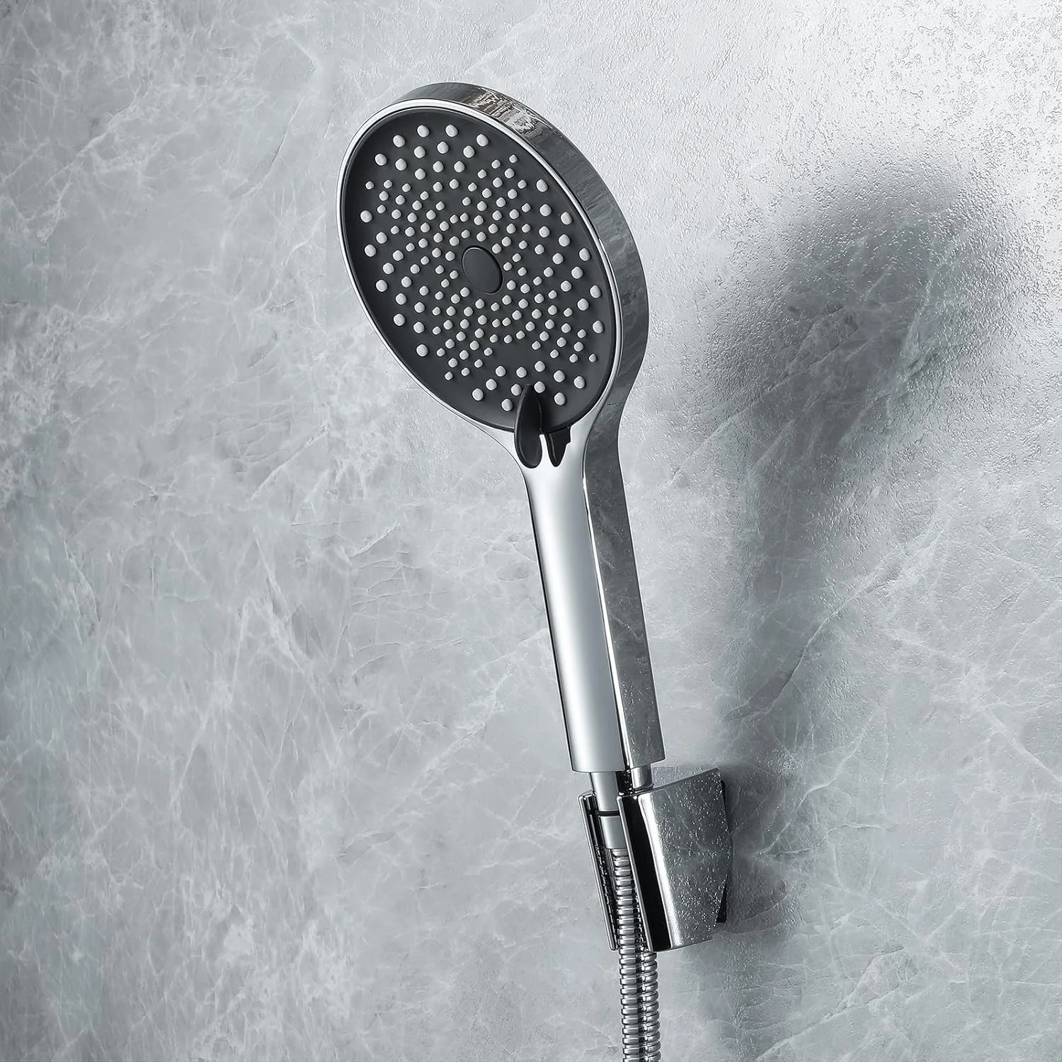ست دوش دستی، سر دوش دستی ABS جهانی با 3 حالت، سر دوش با شلنگ 1.5 متری، اسپری دوش دستی فشار قوی با دوش قابل تنظیم B