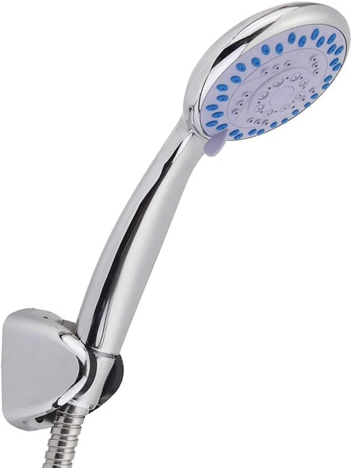 سردوش دستی یونیورسال 5 حالته با فشار قوی، گرد، مناسب حمام، اسپری آب، لوازم جانبی حمام، سردوش بارانی