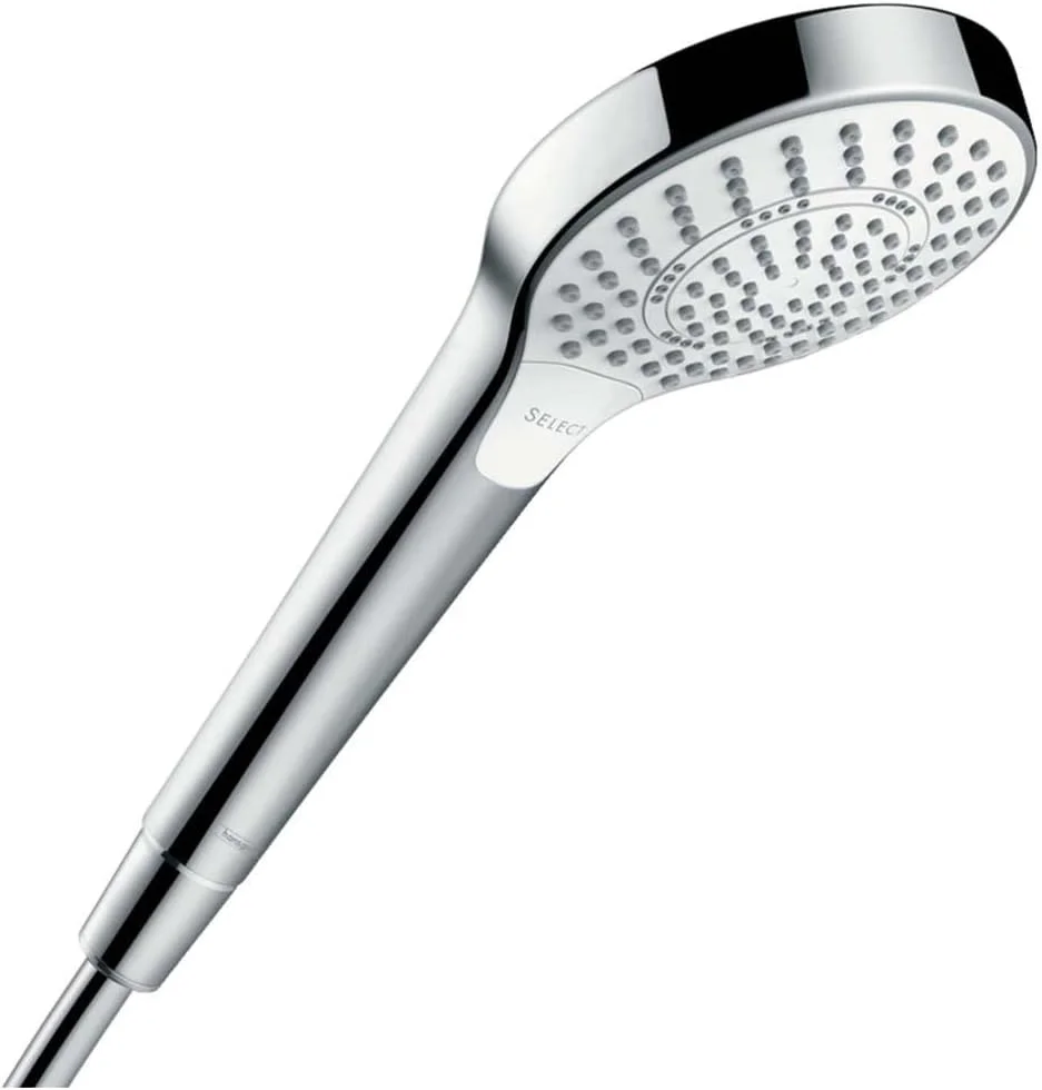 دوش دستی چند حالته hansgrohe Croma Select S 110، سه حالت پاشش، سفید/کروم