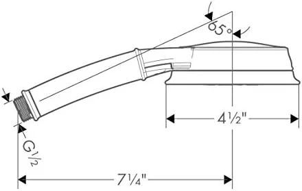 دوش دستی هانسگروهه کروما 100 کلاسیک 3 حالته، 9.5 لیتر در دقیقه