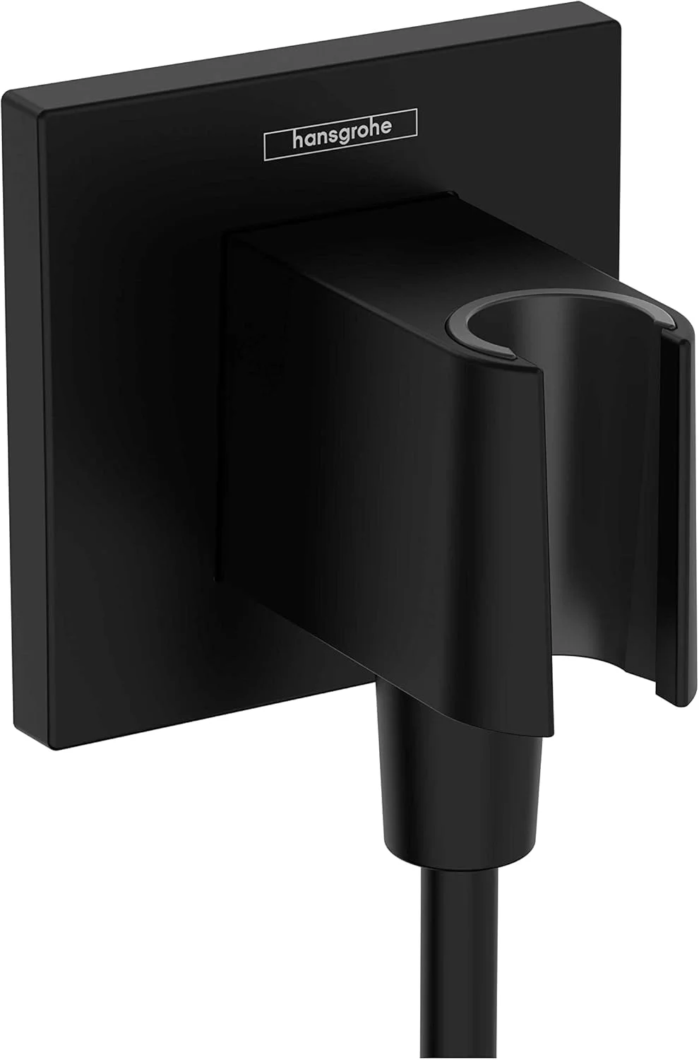 اتصال دیواری دوش دستی هانسگروهه با رزوه ½ اینچی، مشکی مات، 26889671