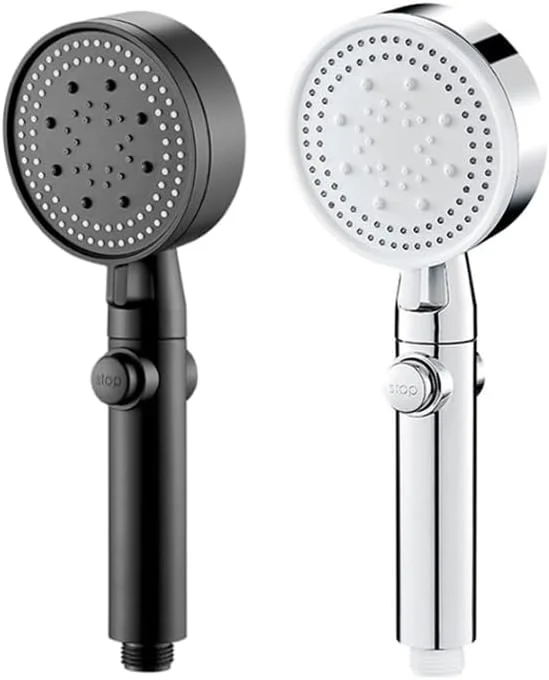 سر دوش حمام فشاری 6 حالته Havilah – آبگرمکن دستی، نقره ای