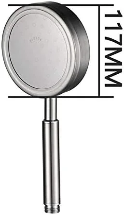 سردوش فشاری هاویلا - سردوش دستی گرد فشاری استیل 304 قابل جدا شدن و شستشو، اندازه: 117 میلی متر (نقره ای)