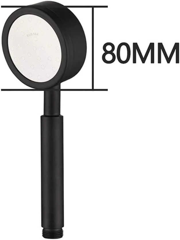 سردوش فشاری هاویلا - سردوش دستی گرد فشاری استیل 304 قابل جدا شدن و شستشو، سایز: 80 میلی متر (مشکی)