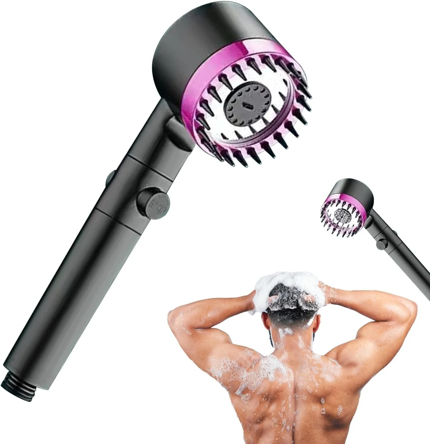 سردوش حمام فشار قوی - سردوش صرفه جویی در آب | سردوش اسپری آب دستی برای بزرگسالان، کودکان، دوستان و حیوانات خانگی