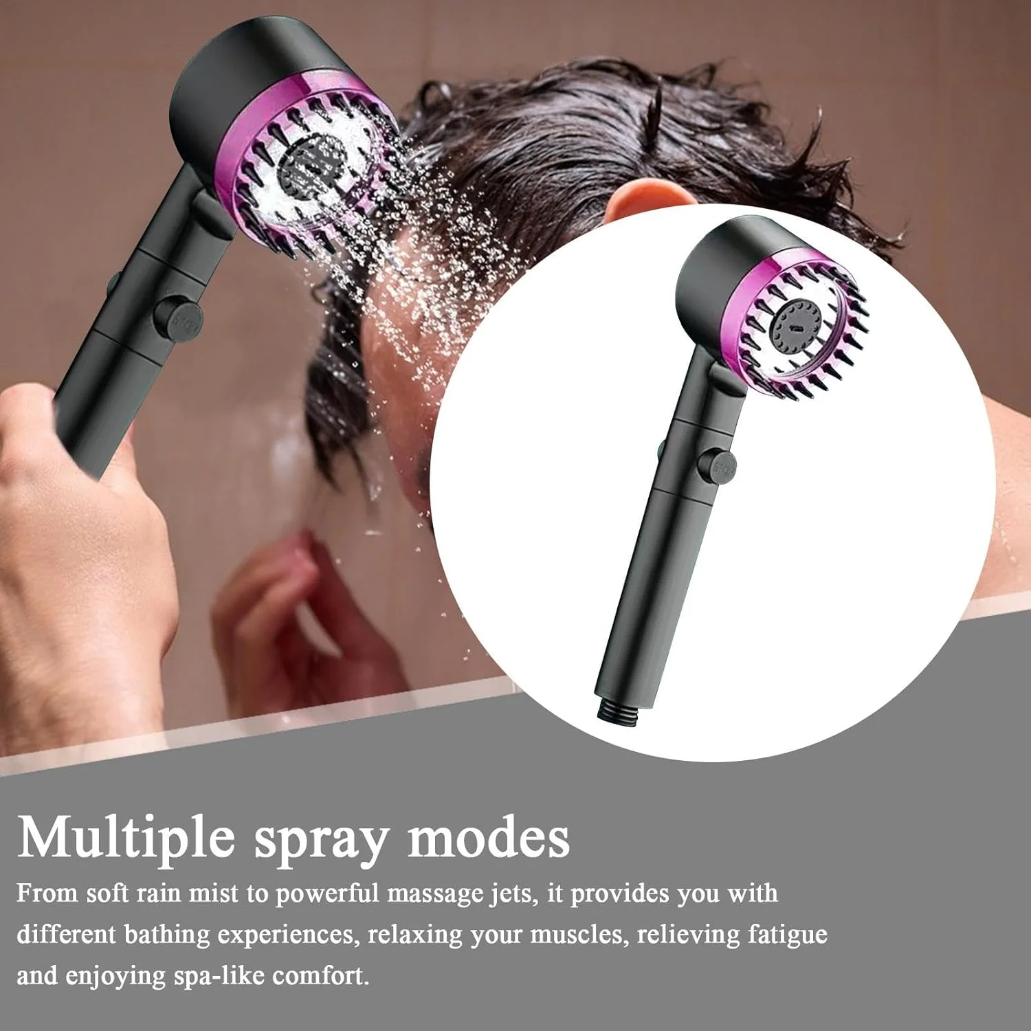 سردوش حمام فشار قوی - سردوش صرفه جویی در آب | سردوش اسپری آب دستی برای بزرگسالان، کودکان، دوستان و حیوانات خانگی