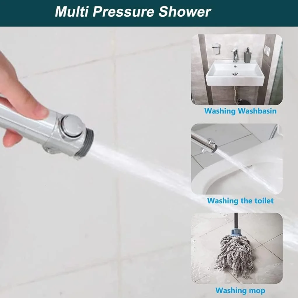 سری دوش حمام پرفشار توربو اسپا، سری دوش دستی برای حمام - حذف آسان رسوب آهک آبی، لوازم جانبی خانگی