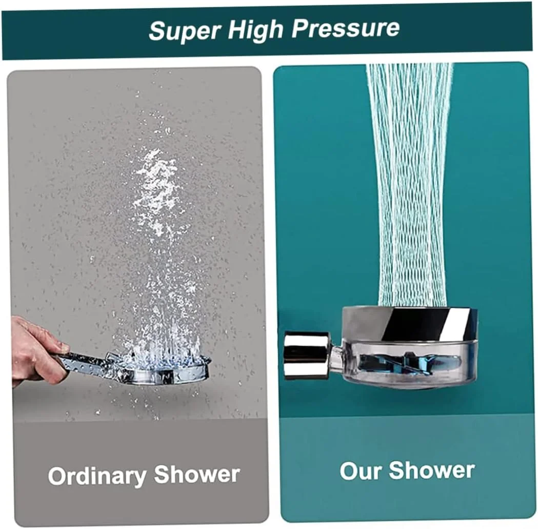 سری دوش حمام پرفشار توربو اسپا، سری دوش دستی برای حمام - حذف آسان رسوب آهک آبی، لوازم جانبی خانگی