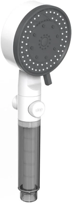 سردوش فیلتردار فشار قوی با 10 حالت مختلف، دکمه توقف آب، مناسب حمام، سردوش دستی قابل حمل، نازل دوش، سردوش سفید، 1 عدد