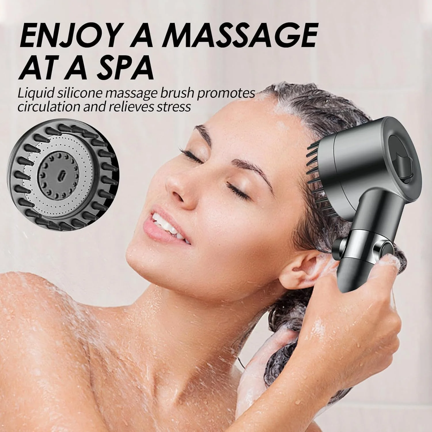 سردوش فیلتردار فشار قوی با شلنگ | سر دوش یونی با 5 فیلتر | اسپری توربو قابل تنظیم با شلنگ برای مراقبت از پوست و مو سردوش فیلتردار فشار قوی با شلنگ | سر دوش یونی با 5 فیلتر | اسپری توربو قابل تنظیم با شلنگ برای مراقبت از پوست و مو