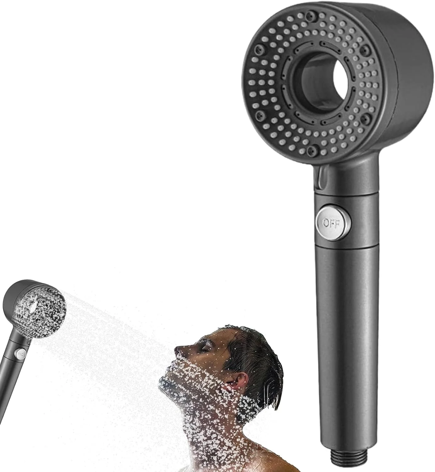 سردوش حمام فشار قوی | سردوش دستی فشار قوی با 5 حالت قابل تنظیم برای استفاده در حمام منزل، آپارتمان و هتل