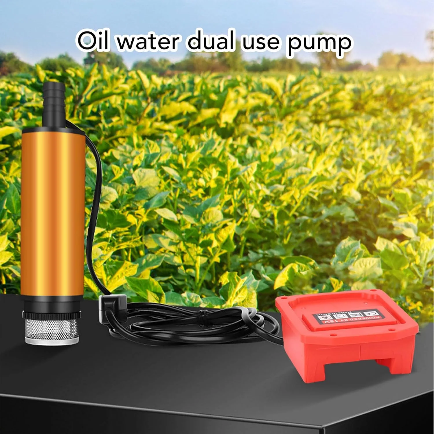 پمپ خود مکش 120 واتی، پمپ انتقال آب برقی بی سیم اتوماتیک با تراشه محافظت هوشمند برای آبیاری زهکشی و شستشوی خودرو