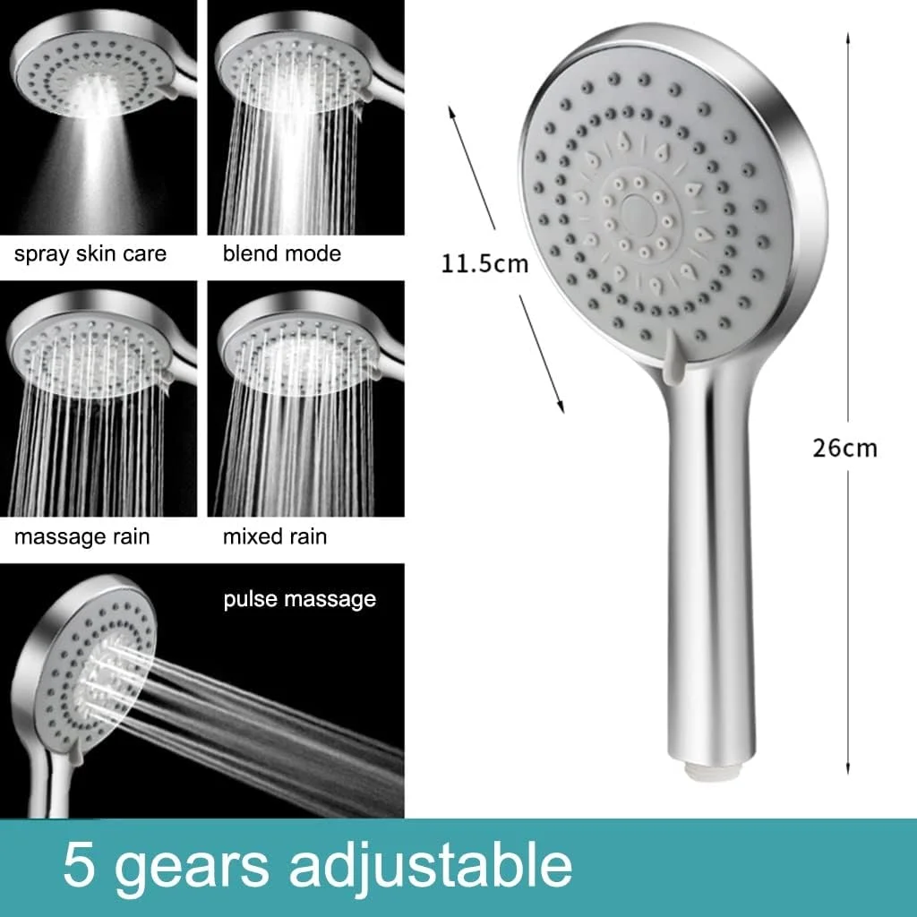 سردوش حمام فشار قوی - دارای 5 حالت مختلف - سردوش دستی با جریان آب زیاد