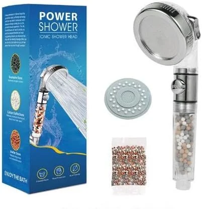 سردوش دستی فشار قوی، سردوش سه حالته صرفه جویی در آب، سردوش فیلتردار با توپک های فیلتر برای آب سخت و فیلتر کردن ناخالصی ها