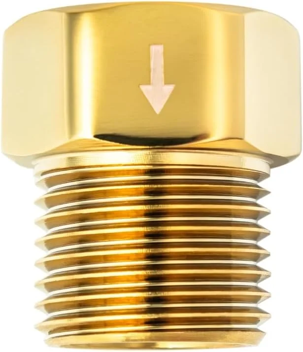 های سیرا® - قطع کننده خلاء فلزی جامد و جلوگیری از جریان برگشتی برای سردوش های دستی - پرداخت شده با برنج براق