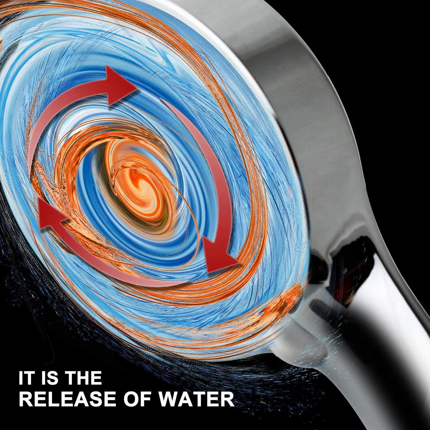 سر دوش دستی پرفشار HO2ME YOO.MEE با اسپری قوی برای مقابله با لوله کشی آب کم فشار، چند منظوره، لوازم جانبی حمام به همراه شلنگ، براکت و نوار تفلون - کروم