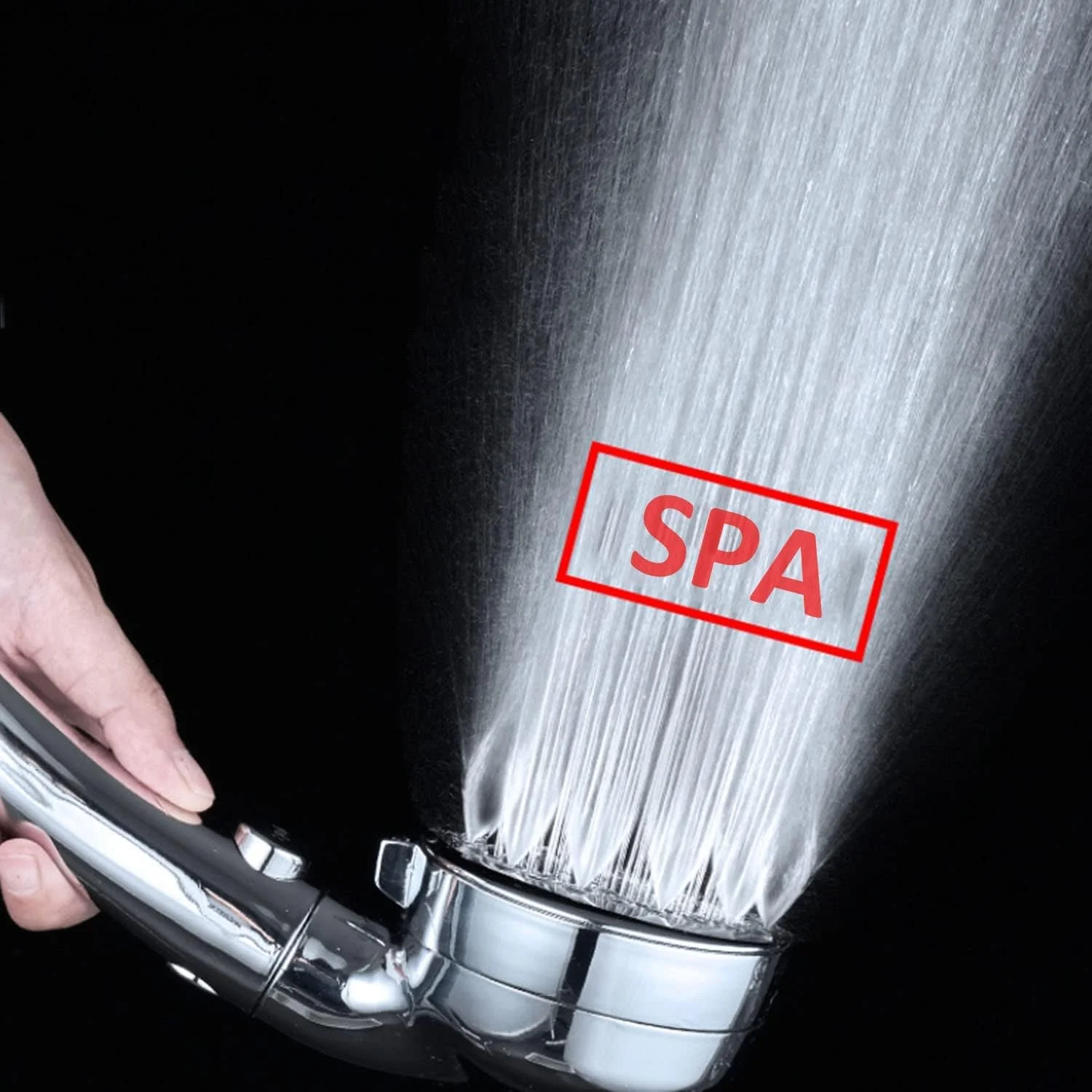 سردوش حمام HiReal با سر دوشی دستی، سردوش ماساژ فشار قوی مه پاش SPA نوآورانه با 3 حالت، نرم کننده کیفیت آب مناسب برای پوست و موی خشک