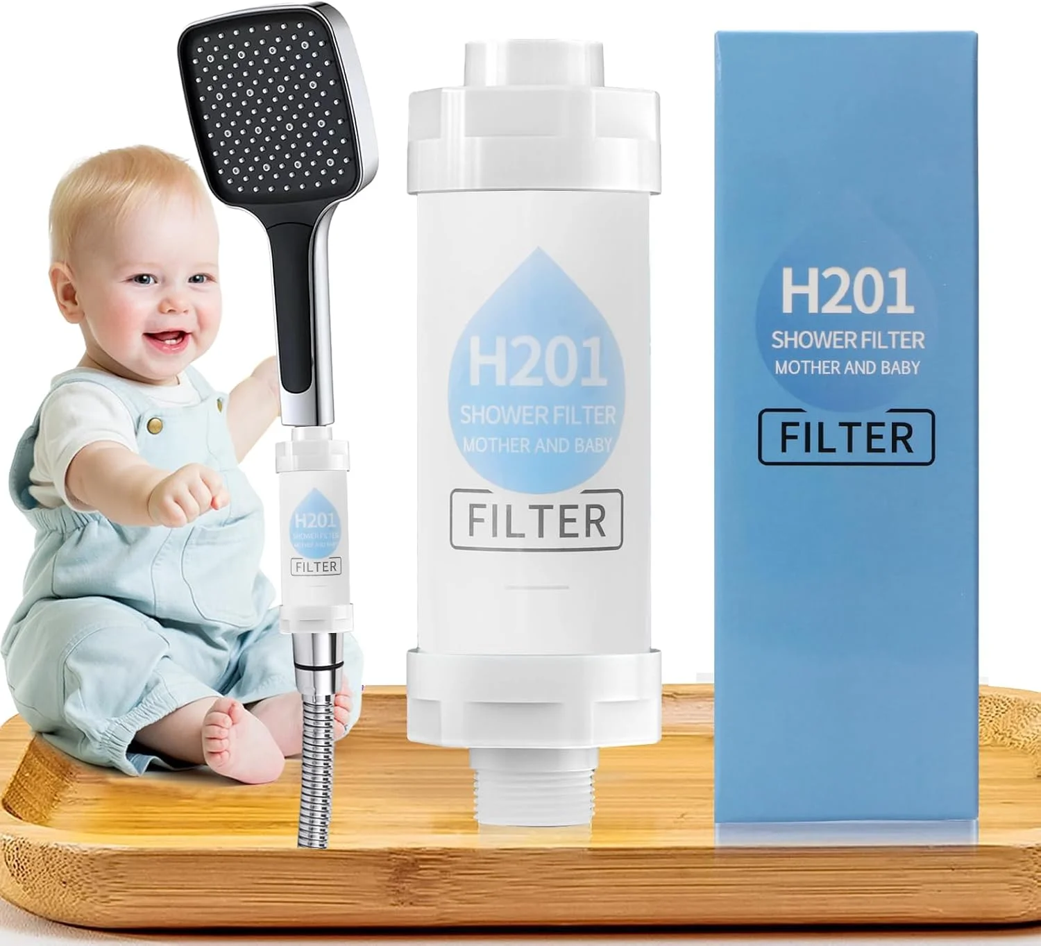 فیلتر سردوش ویتامین C هومارکت، مناسب مادر و کودک، برای آب تمیز و تصفیه شده حمام