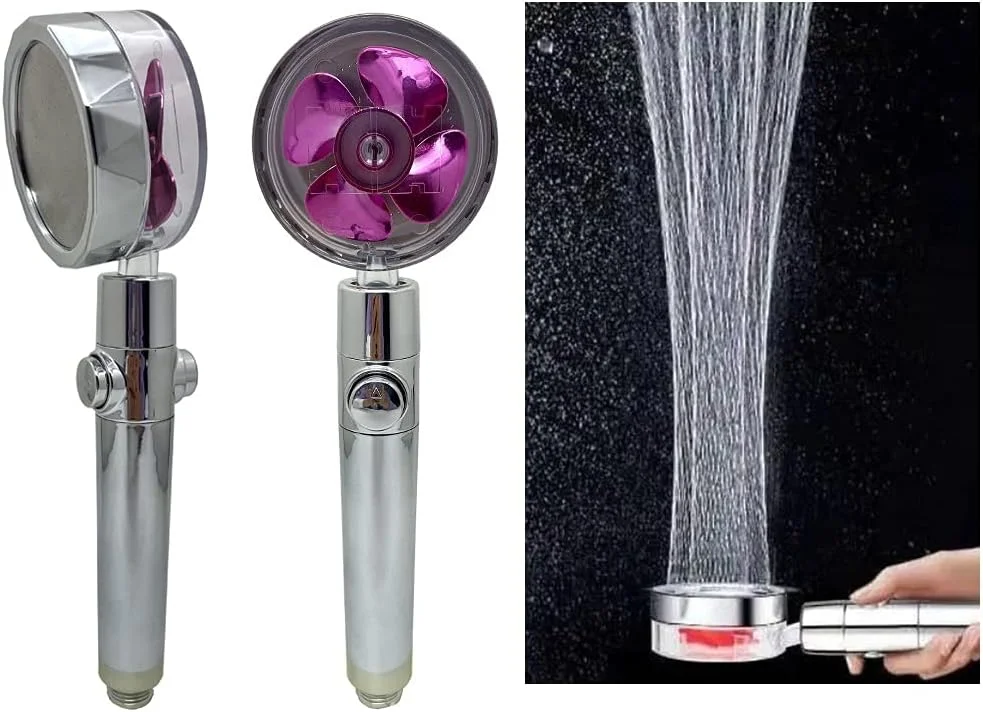 سردوش شفاف خانگی، سردوش دستی حمام با فشار قوی به همراه دکمه روشن/خاموش و پورت 4 نقطه ای یونیورسال