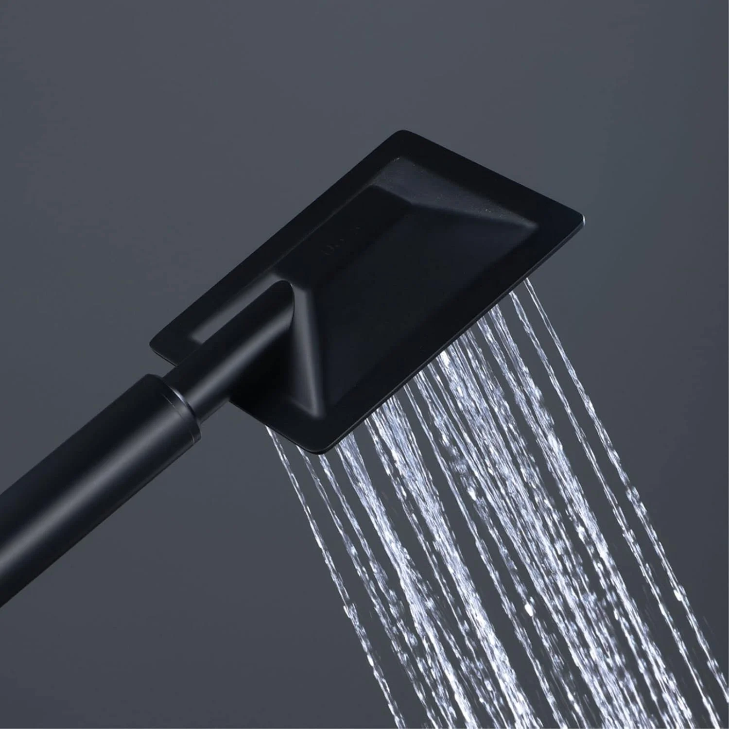 سردوش دستی مشکی HXSMK، سردوش دستی ضد رسوب و صرفه جویی در آب، سردوش دستی استیل ضد زنگ با نگهدارنده برنجی و شلنگ 1.5 متری