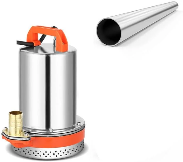 پمپ شناور DC زیرودیس، پمپ ضد آب پرقدرت برای آبیاری مزرعه، آبیاری رودخانه، آبیاری باغ (طول کابل 7 متر)