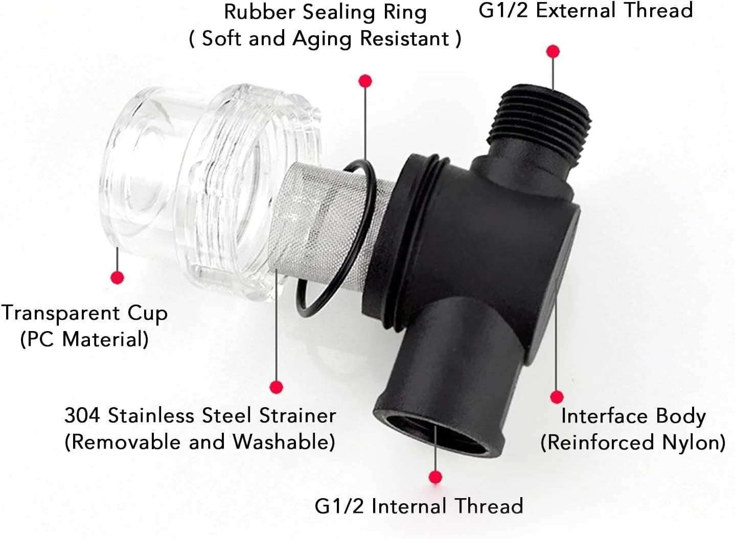 پمپ انتقال آب YUEHISY، پمپ دیافراگمی برقی خود مکش 12 ولت DC با عملکرد تمیز کردن مه پاش، برای کاروان، خودرو، قایق تفریحی و افزایش فشار آب دریایی