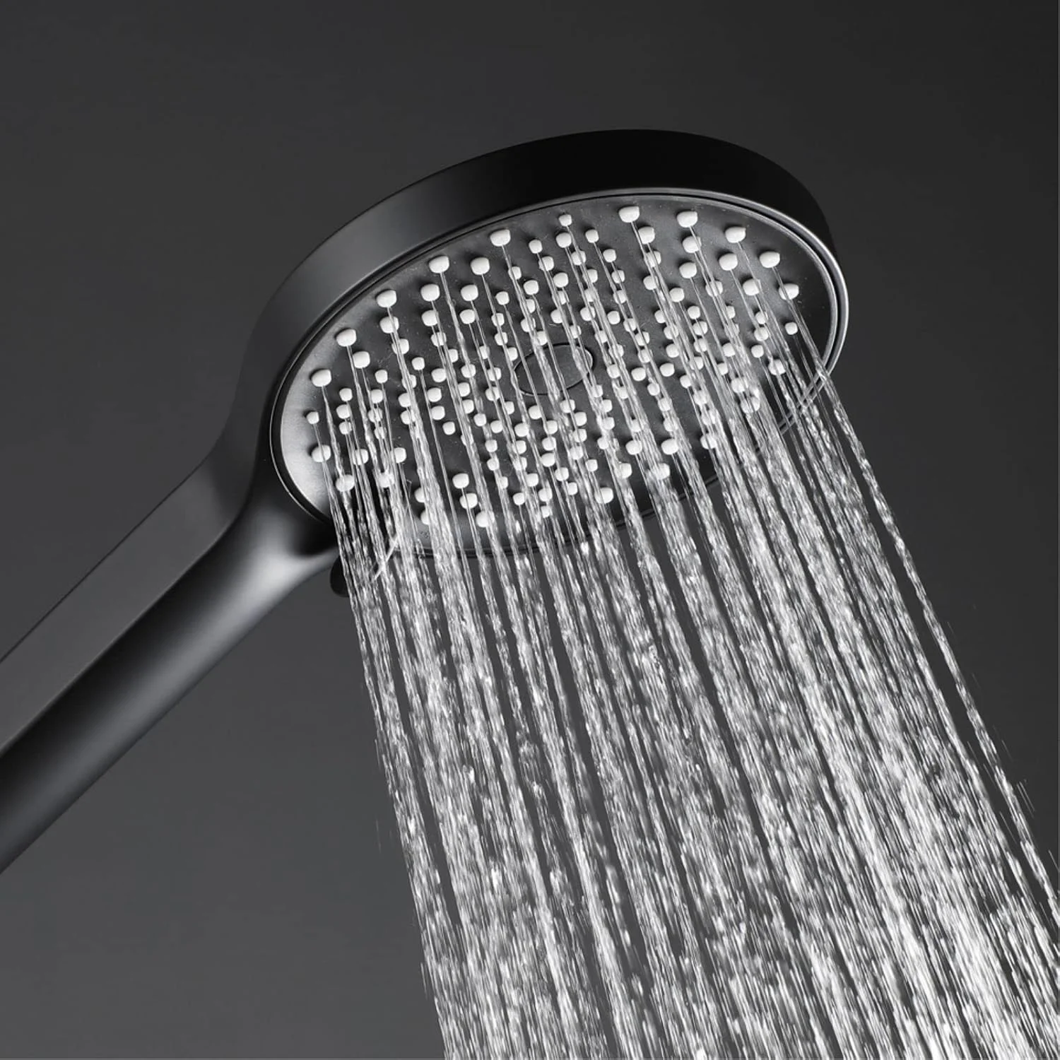 سردوش دستی HZGLPX HXSMK با فشار قوی، دارای 3 حالت، سردوش دستی گرد با نگهدارنده، شلنگ 1.5 متری، مشکی