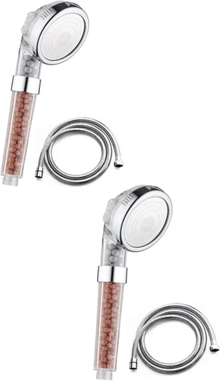 سردوش دستی یونی IAantic: دوش خود را با فیلتراسیون پیشرفته برای موهای سالم تر، تصفیه آب و صرفه جویی در مصرف آب سازگار با محیط زیست، به یک تجربه آبگرم تبدیل کنید (بسته 2 عددی)