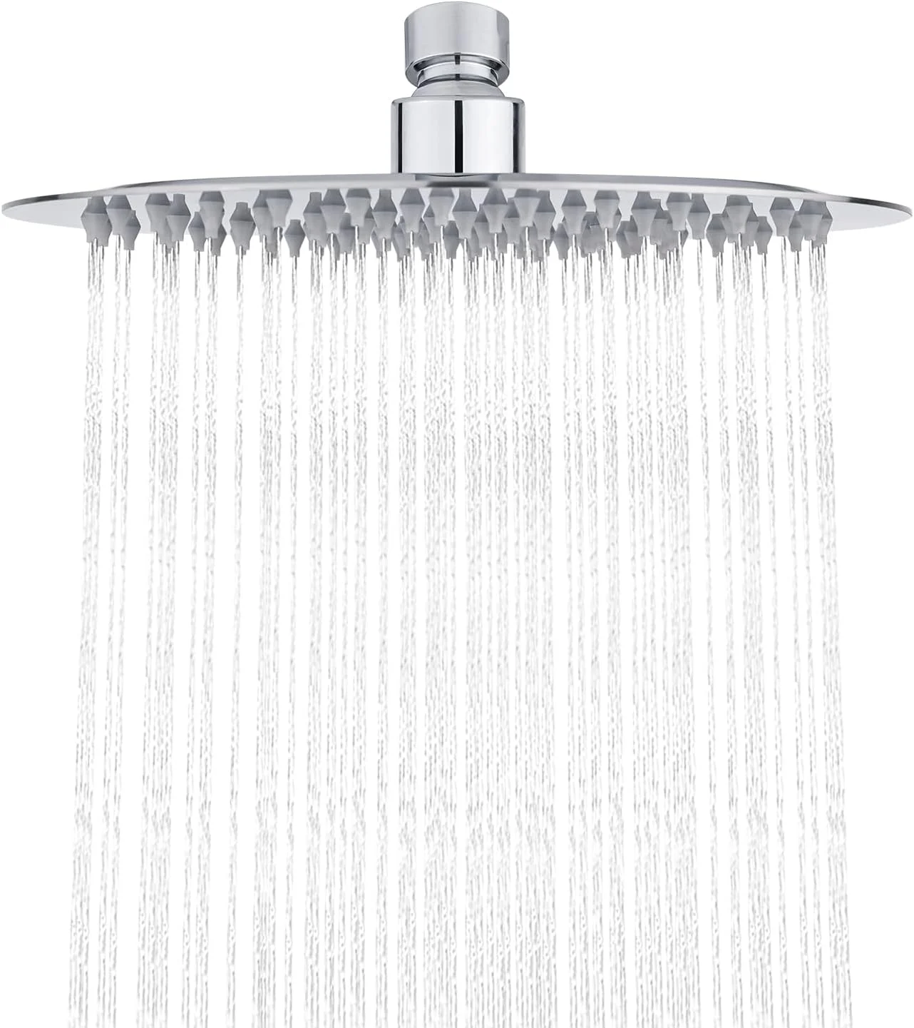 سردوش بارانی ایبرگریف M20293، سردوش ثابت گرد 8 اینچی، سردوش اسپری فوق العاده نازک از جنس استنلس استیل 304 با 126 جت برای حمام، کروم