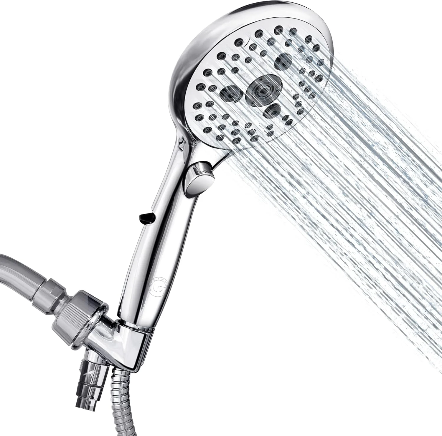 سردوش دستی گلدن هوم، سردوش دستی با 6 حالت اسپری به همراه دکمه توقف روشن/خاموش، سردوش 4.8 اینچی با شلنگ استیل 6 فوتی و نگهدارنده سردوش قابل تنظیم زاویه