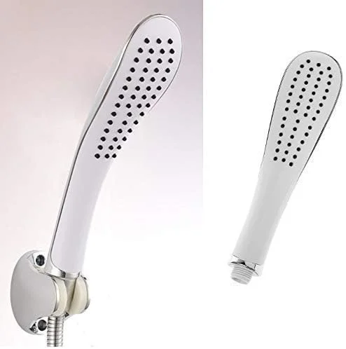 سردوش حمام دستی با طراحی کمانی، نازل دوش کروم، سر دوش بارانی 25 سانتی متری، سردوش حمام فشار قوی