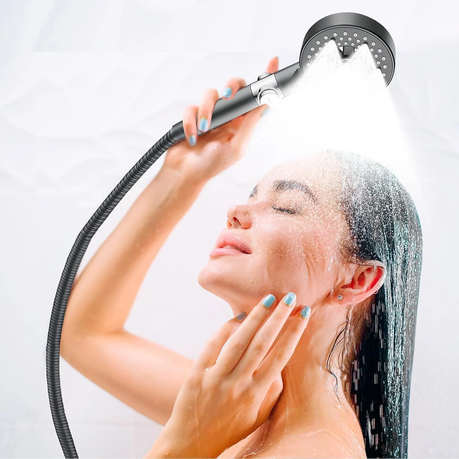 دوش دستی KASTWAVE با کلید روشن/خاموش، صرفه جویی در آب، 5 حالت اسپری، فشار قوی با شلنگ انعطاف پذیر 1.5 متری، دوش چند منظوره برای بزرگسالان، کودکان، حیوانات خانگی، استفاده در خانه و باشگاه (خاکستری) دوش دستی KASTWAVE با کلید روشن/خاموش، صرفه جویی در آب، 5 حالت اسپری، فشار قوی با شلنگ انعطاف پذیر 1.5 متری، دوش چند منظوره برای بزرگسالان، کودکان، حیوانات خانگی، استفاده در خانه و باشگاه (خاکستری)