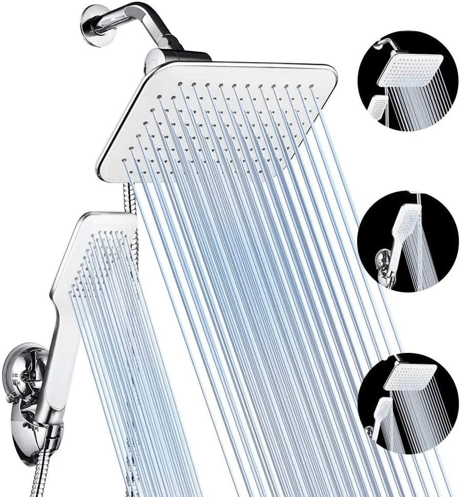 ست دوش حمام KOHARA، سر دوش بارانی قابل تنظیم و سر دوش دستی به همراه پایه مکنده قوی