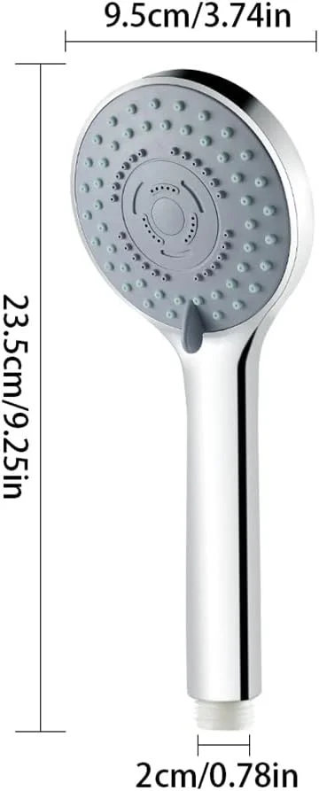 سردوش حمام دستی قابل تنظیم 5 حالته صرفه جویی در آب کوهارا (رنگ: A، سایز: 23.5 * 9.5 * 2 سانتی متر)