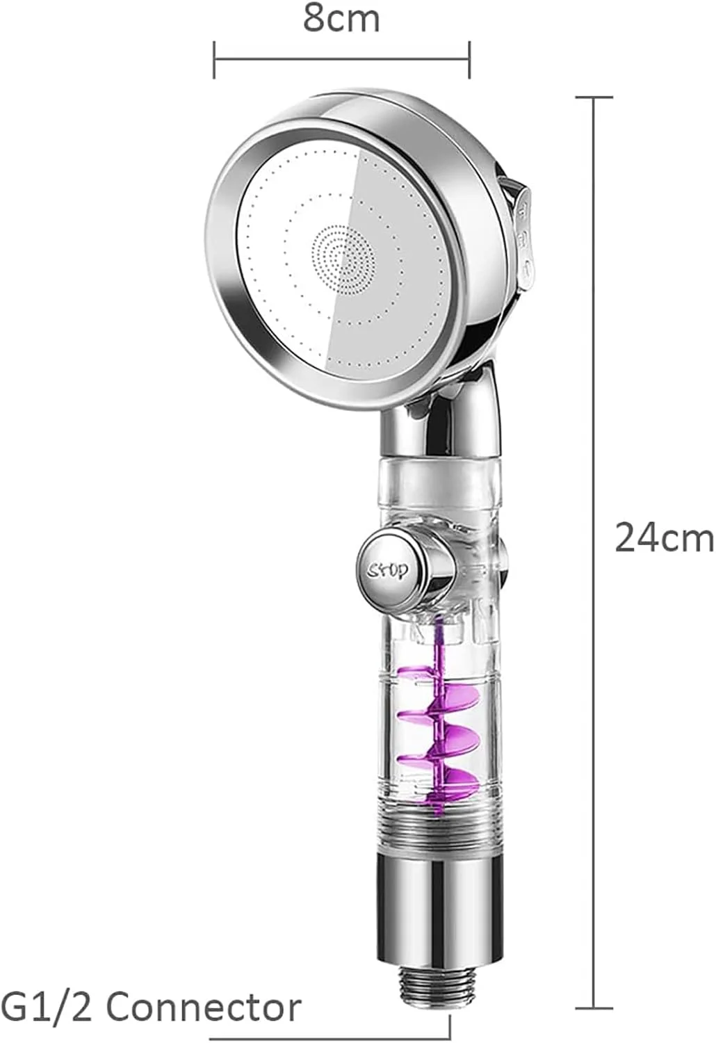 سردوش حمام فشار قوی KOHARA با فن توربو، سردوش دستی، سردوش حمام دستی با جریان بالا، سردوش ثابت بارانی فشار قوی