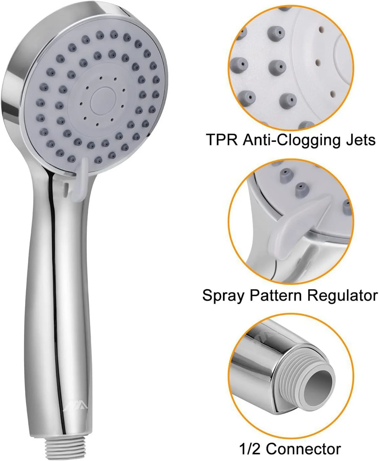 سردوش حمام پرفشار KOHARA، سردوش فن توربو دستی، سردوش دستی با جریان بالا برای حمام، سردوش ثابت پرفشار، سردوش دستی