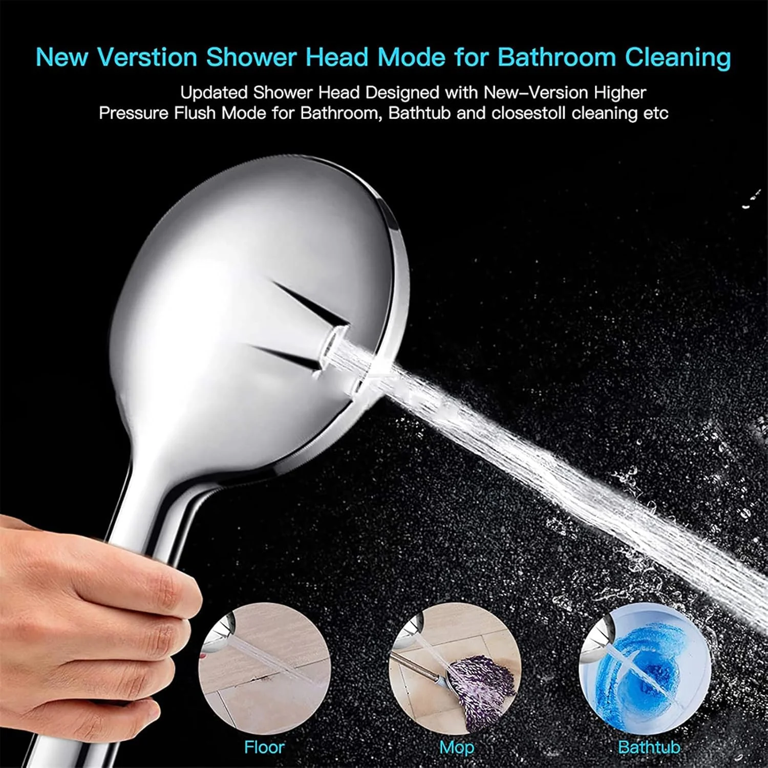 سردوش حمام KOHARA با فشار قوی، سردوش ثابت بارانی، سردوش دستی حمام با جریان بالا، سردوش دستی، سردوش دستی توربو فن